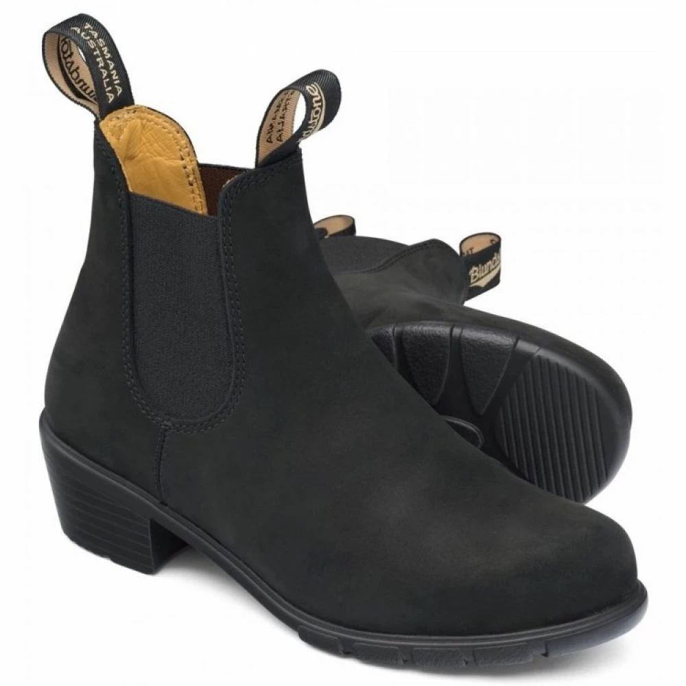 Blundstone Women's Series Heel 1960 In Black Nubuck - Image 3