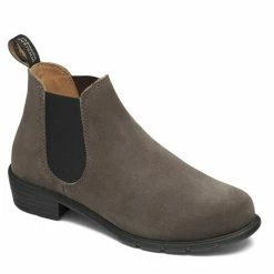 Blundstone Women's Series Low Heel 2173 In Dark Grey Suede