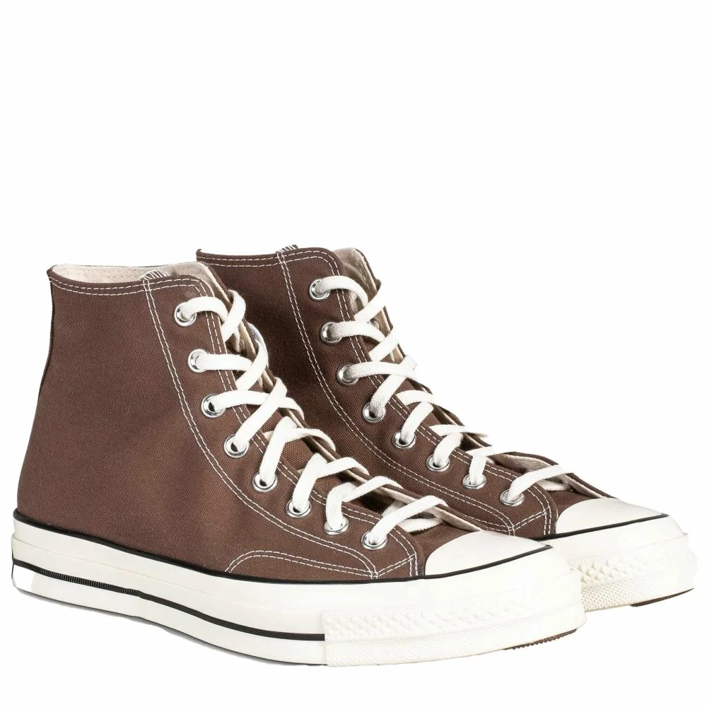 Converse Chuck 70 Vintage Canvas Hi In Earthy Brown/Egret/Black - Image 2