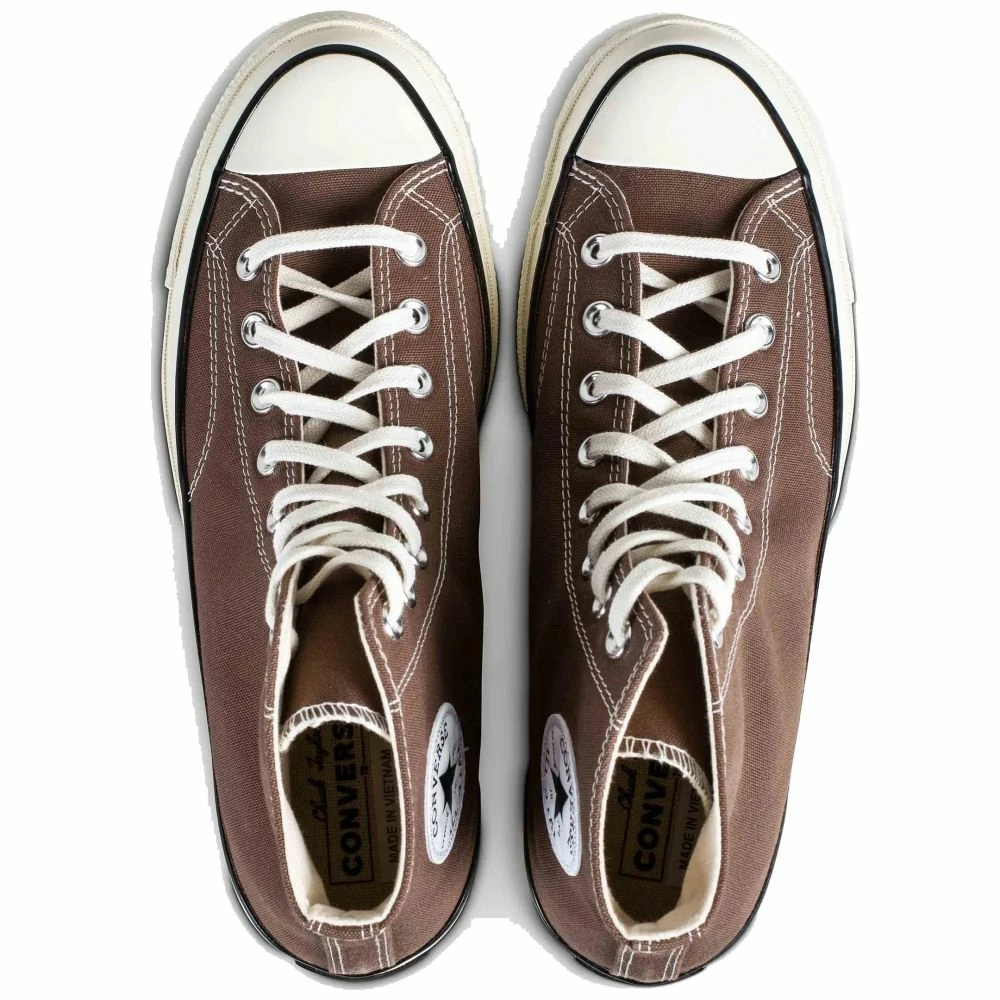 Converse Chuck 70 Vintage Canvas Hi In Earthy Brown/Egret/Black - Image 4