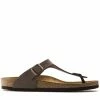 Birkenstock Gizeh Birko-Flor Nubuck In Mocha