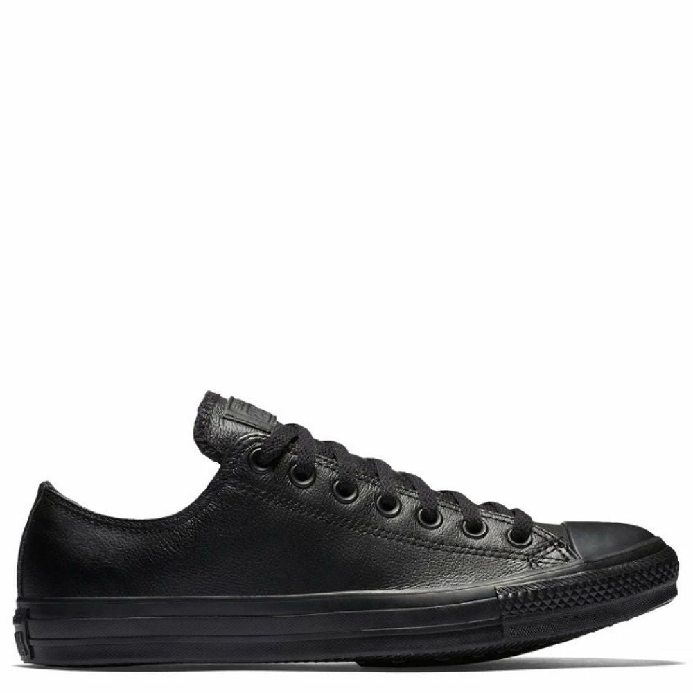 Converse Chuck Taylor All Star Mono Leather Low Top In Black Monochrome