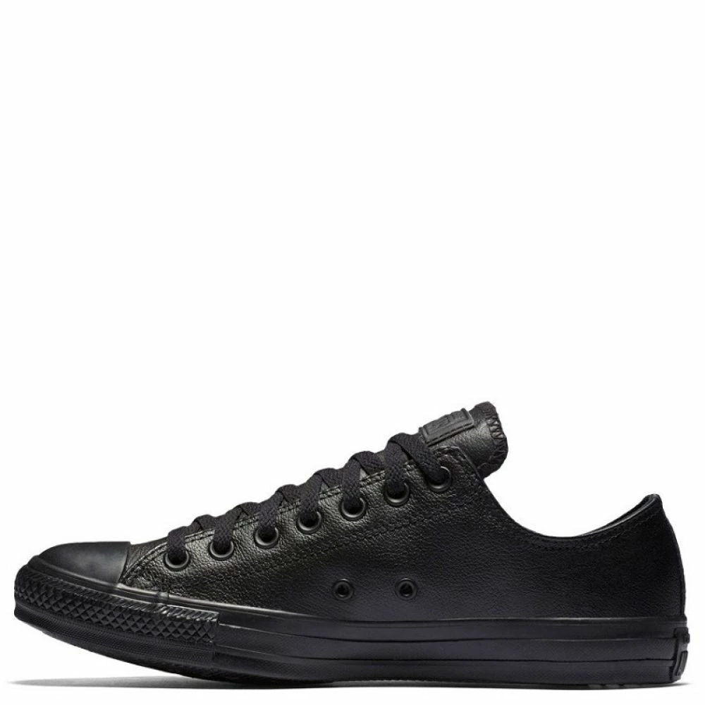 Converse Chuck Taylor All Star Mono Leather Low Top In Black Monochrome - Image 2